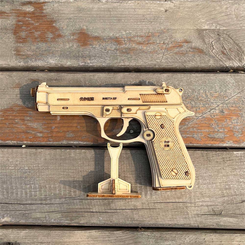 Beretta M92F Wooden Model Pistol - Tophatter Daily Deals