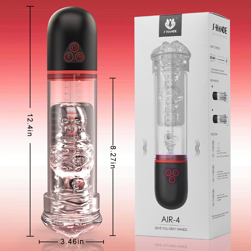 Oral Love - S-Hande Upgraded 2 IN 1 Sucking Vibrating Penis Pump Penis Pumps - Tophatter Daily Deals