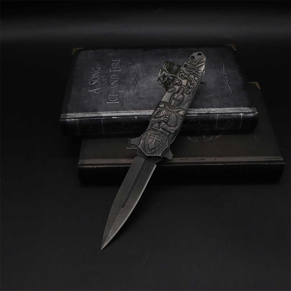 Crusades Knife Knights Templar Folding Knife - Tophatter Daily Deals