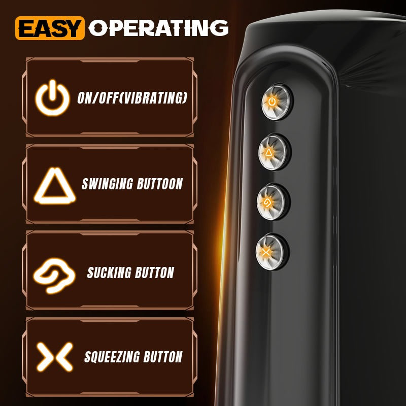 Flapper - Lifelike Hips Swinging Squeezing Sucking Vibrating Male Stroker Masturbation Cup - Tophatter Daily Deals