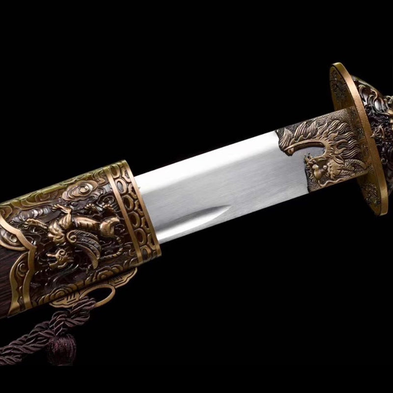 Handmade Tiger High Manganese Steel Chinese Sword - Tophatter Daily Deals