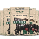 Beef Brisket Slabs - 100% Grass-Fed & Finished 5 pack Health & Wellness - Tophatter Daily Deals