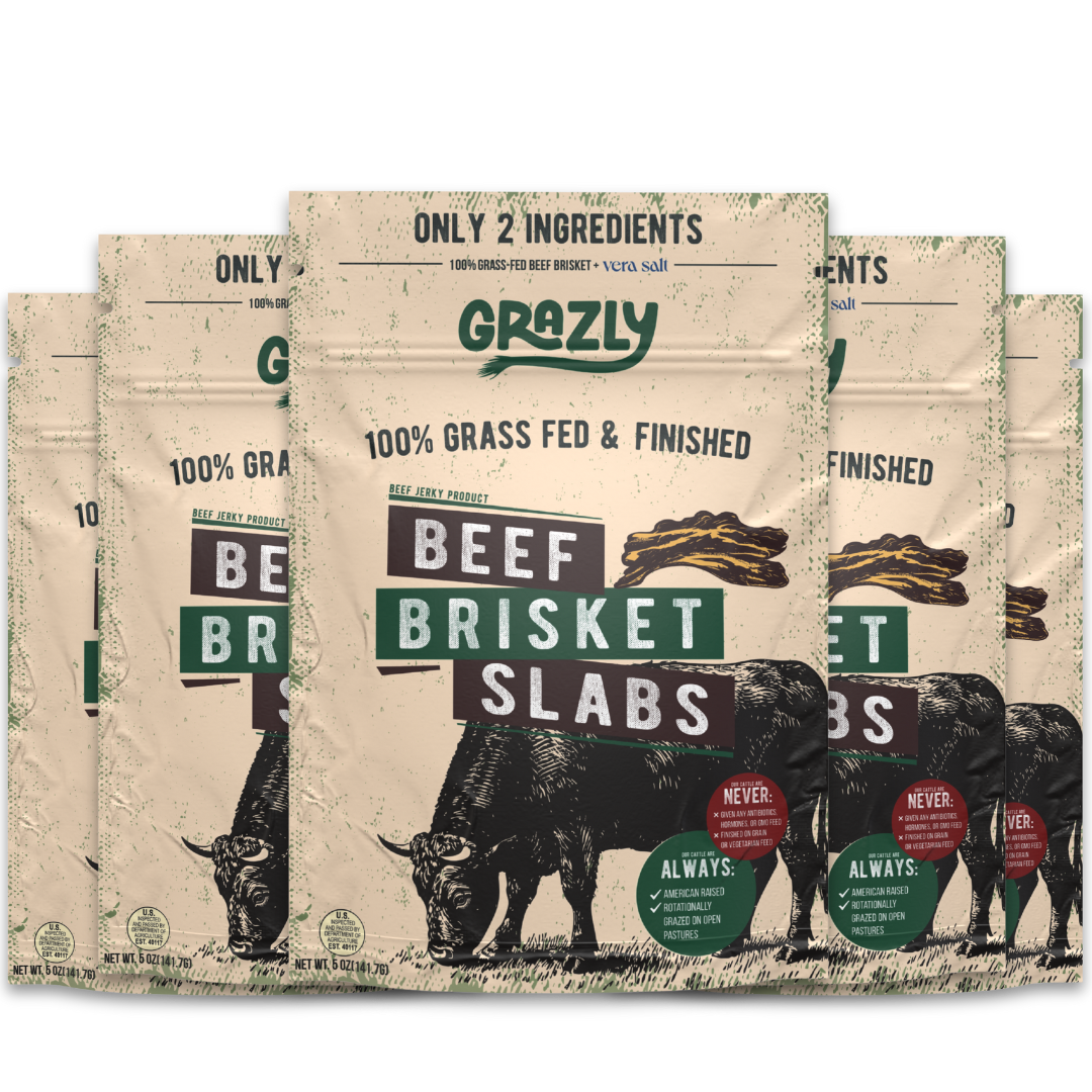 Beef Brisket Slabs - 100% Grass-Fed & Finished 5 pack Health & Wellness - Tophatter Daily Deals