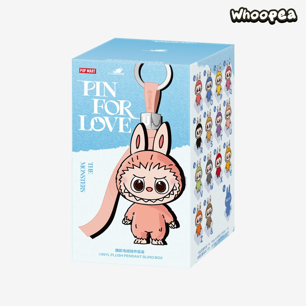 THE MONSTERS Pin for Love Series-Vinyl Plush Pendant Blind Box (N-Z) 1 BOX - Tophatter Daily Deals