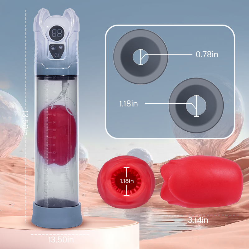 Acmejoy GrowPlus - Train & Please Penis Pumps 5 Sucking Blowjob 7 Vibrations Penis Pumps - Tophatter Daily Deals