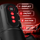 Acmejoy - Terminator 9 Telescopic Rotating Sucking with Handle Male Stroker - Tophatter Daily Deals