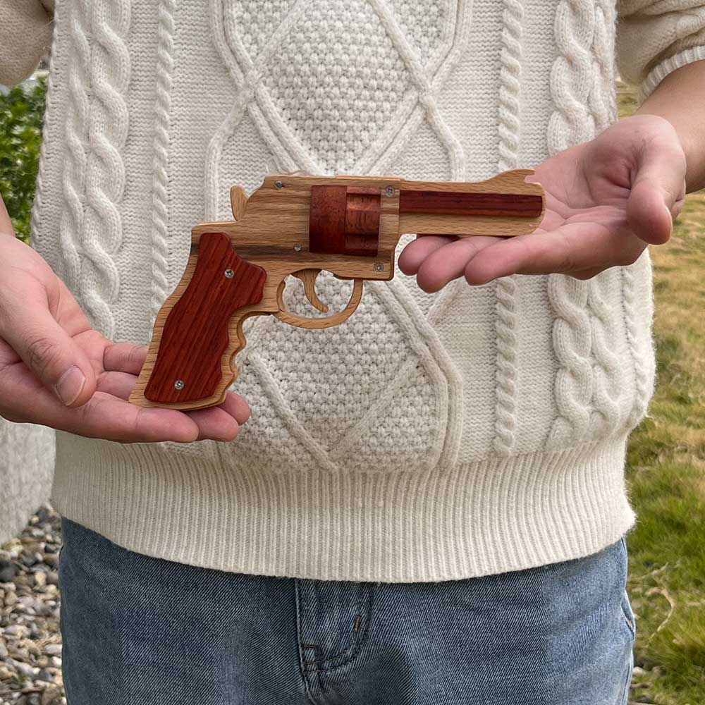 S&W 625 Revolver Rubber Band Gun Wooden Model - Tophatter Daily Deals