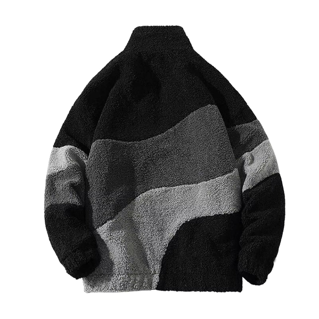 Warm Relaxed Men’s Jacket - Bomber, Sherpa Fleece, Winter - Tophatter Daily Deals