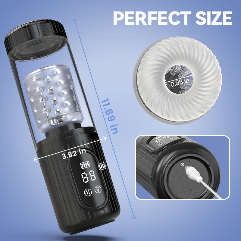 Aisia-4 Suction 5 Thrusting Rotating 3 in 1 Sex Stroker Masturbation Cup - Tophatter Daily Deals