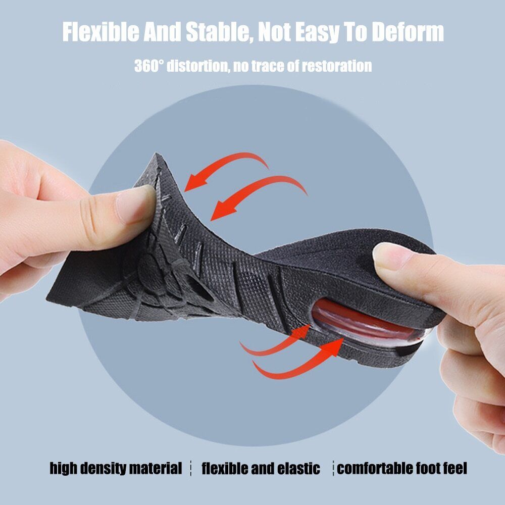 Height Increase Insoles Adjustable Shoe Lifts 9cm Comfort - Tophatter Daily Deals