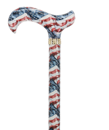 HD Pattern Designer Cane - Matching Handle & Shaft - Durable Adjustable Aluminum - Tophatter Daily Deals