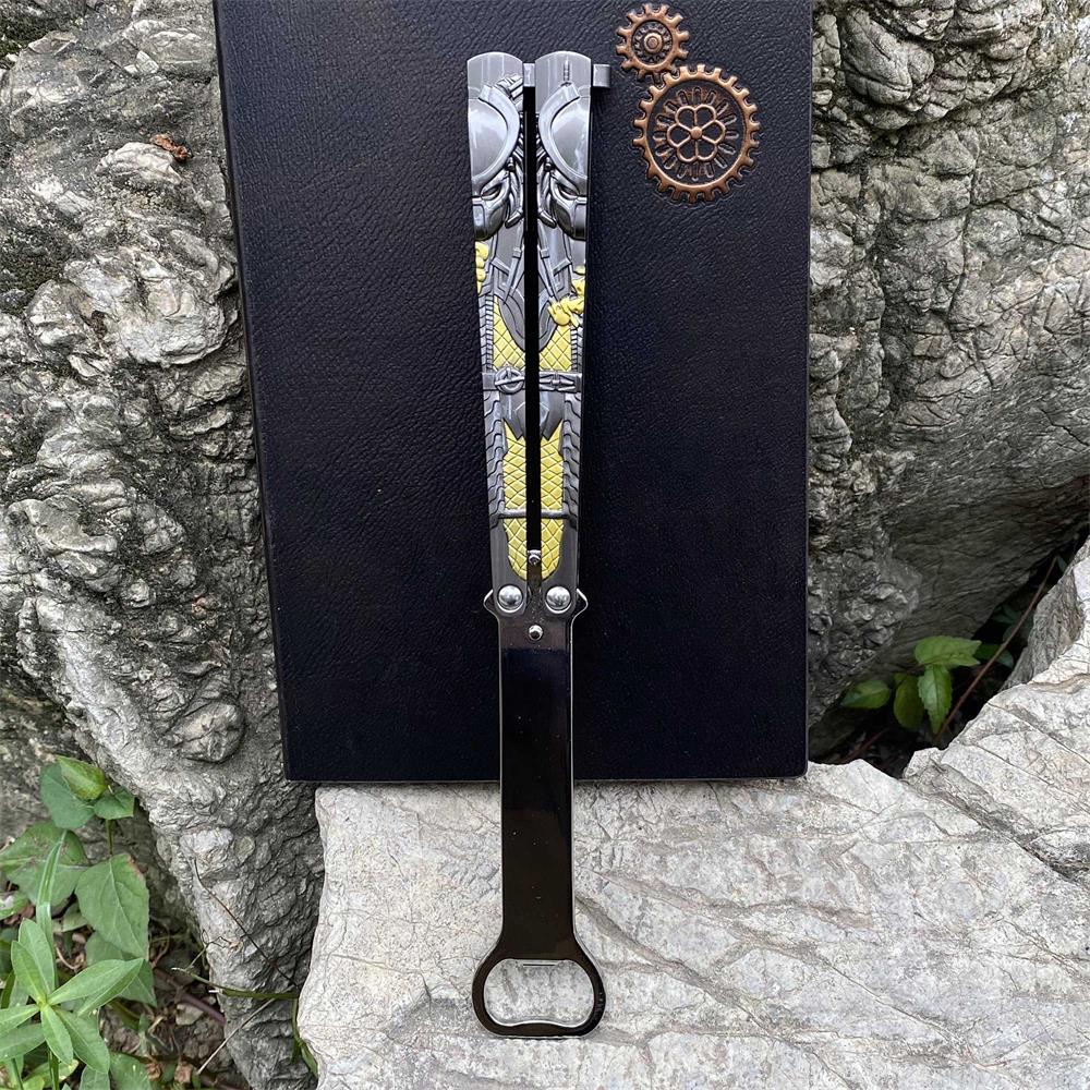 Metal Predator & Alien Balisong Bottle Opener - Tophatter Daily Deals