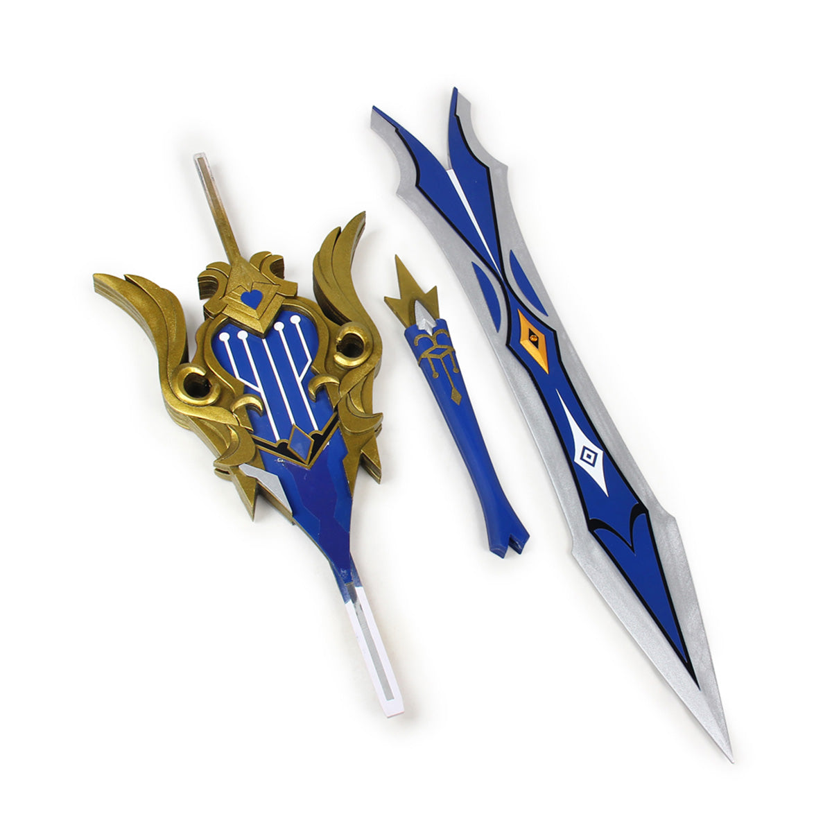 Genshin Impact Eula Song Of Broken Pines Cosplay Weapon Prop Prop - Tophatter Daily Deals