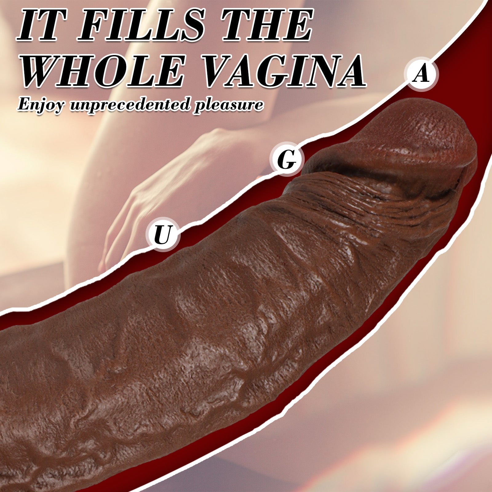 Buder-Manual Dildo Life-like Play Fun 11.02 Inches Dildos - Tophatter Daily Deals