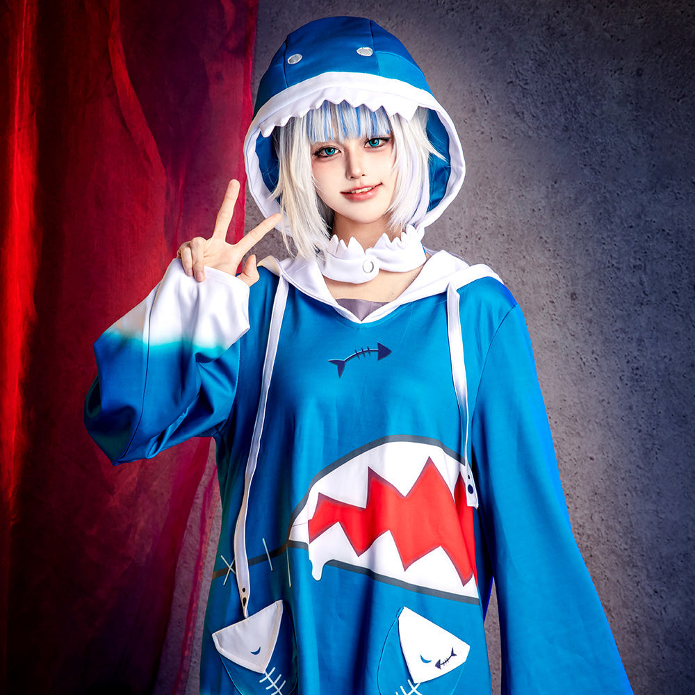 Hololive Virtual YouTuber English Gawr Gura Cosplay Costume Costume - Tophatter Daily Deals