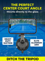 Padel Phone Holder for Glass Courts – MagSafe Compatible with Double Suction Cup & Aluminum Arm Phone Mounts & Holders - Tophatter Daily Deals