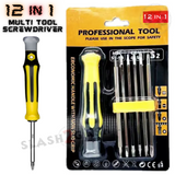 12 in 1 Multi-Tool Screwdriver w/ Swivel Top - Knife Disassembly Tool Knife-Accessory - Tophatter Daily Deals