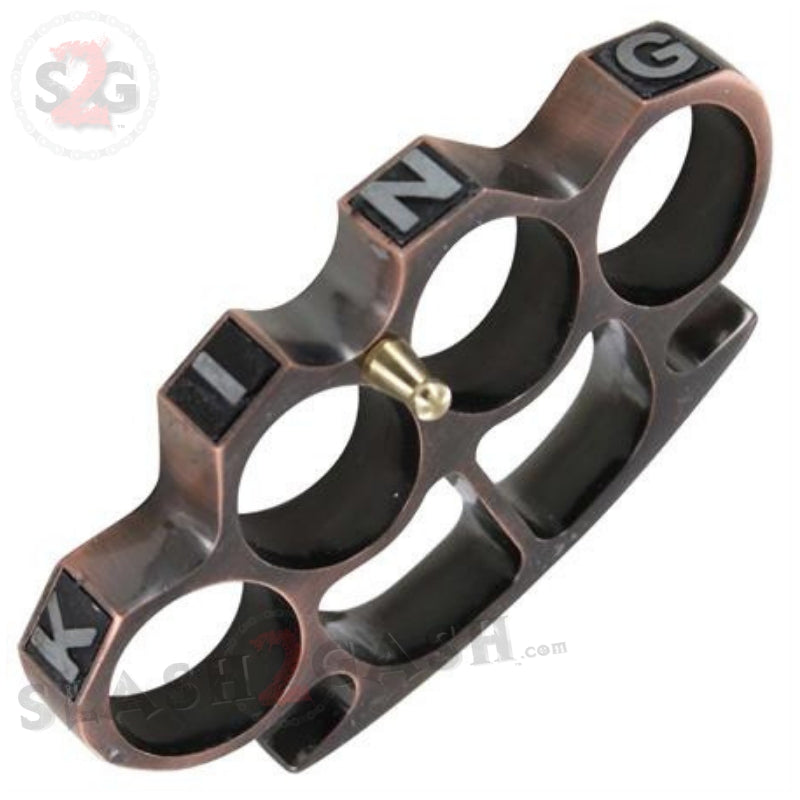 King Knuckles Heavy Duty Belt Buckle Paperweight - Copper Belt Buckle - Tophatter Daily Deals
