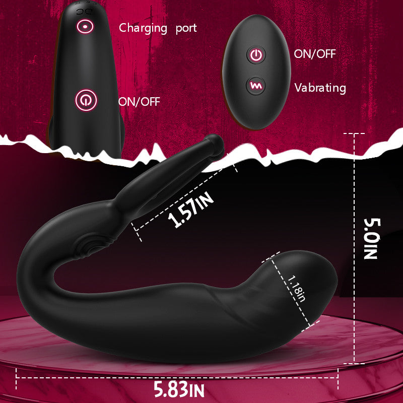 Acmejoy - Bead Massage Multifunctional 9 Vibrating Prostate Anal Plug Solo Male Prostate Massager Anal Toys - Tophatter Daily Deals