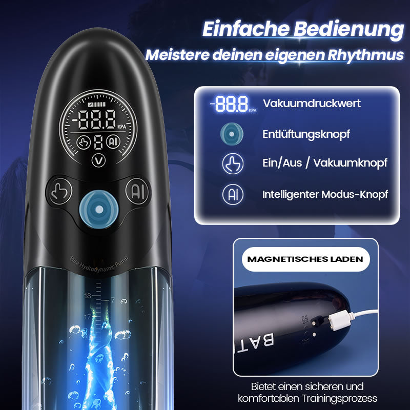 BathFun - Professional Penis Pump Powerful Vacuum Fully Waterproof Intelligent Training Function Penis Pumps - Tophatter Daily Deals