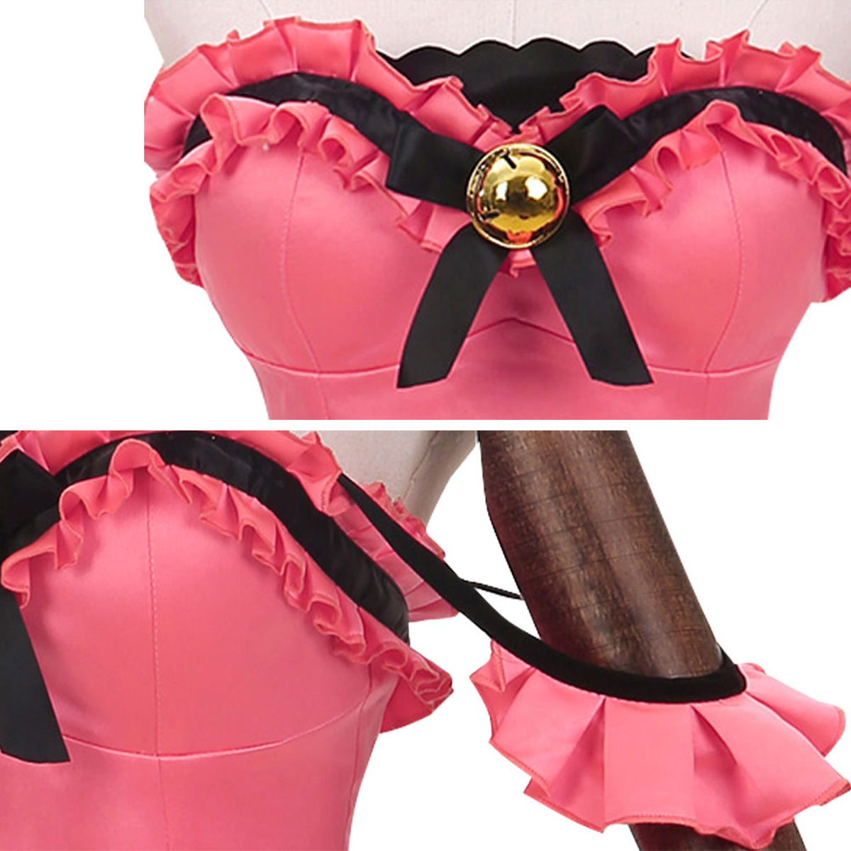 Date A Live Tokisaki Kurumi Nightmare Pink Cat Cosplay Costume Costume - Tophatter Daily Deals