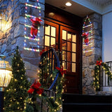 Climbing Santa LED Ladder Lights - 1m Festive Holiday Decoration for Indoor & Outdoor Use, 8 Lighting Modes, Remote Controlled Seasonal Decor - Tophatter Daily Deals