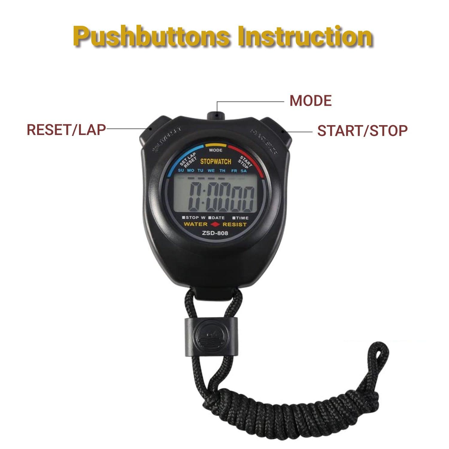 Sports and Referee Digital Stop Watch Timer - Digital Sport Stopwatch Timer, for Football, Basketball, Running, Swimming, Fitness Sports - Tophatter Daily Deals