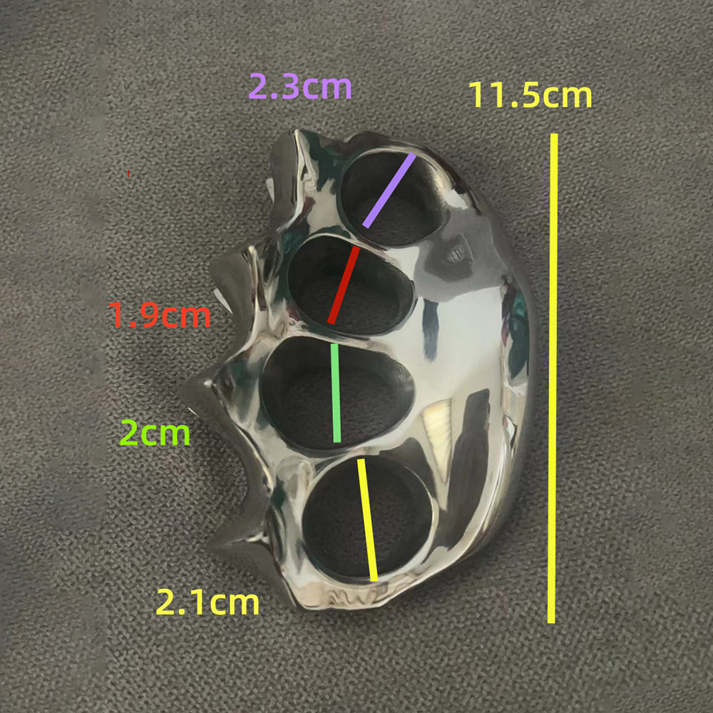 Stainless Steel 4-Finger Knuckle Duster - Self-Defense Weapon - Tophatter Daily Deals