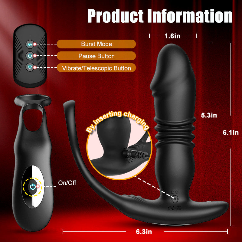 SAUL - Prostate Climax Thrusting Anal Training Prostate Massager Anal Toys - Tophatter Daily Deals