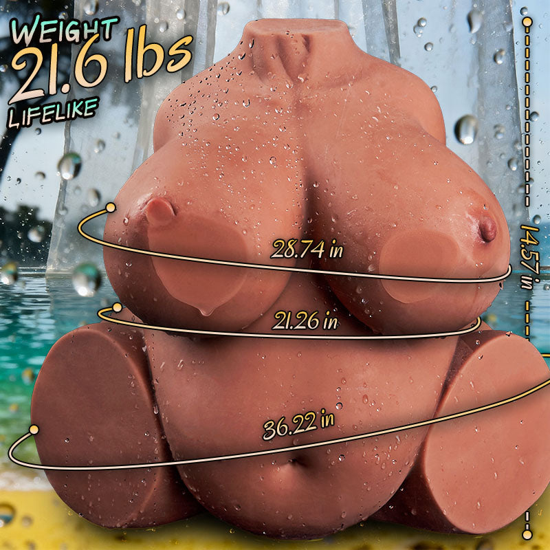 Acmejoy - 21.6lbs Housewife Voluptuous Body Sex Torso BBW Sex Doll Masturbators - Tophatter Daily Deals
