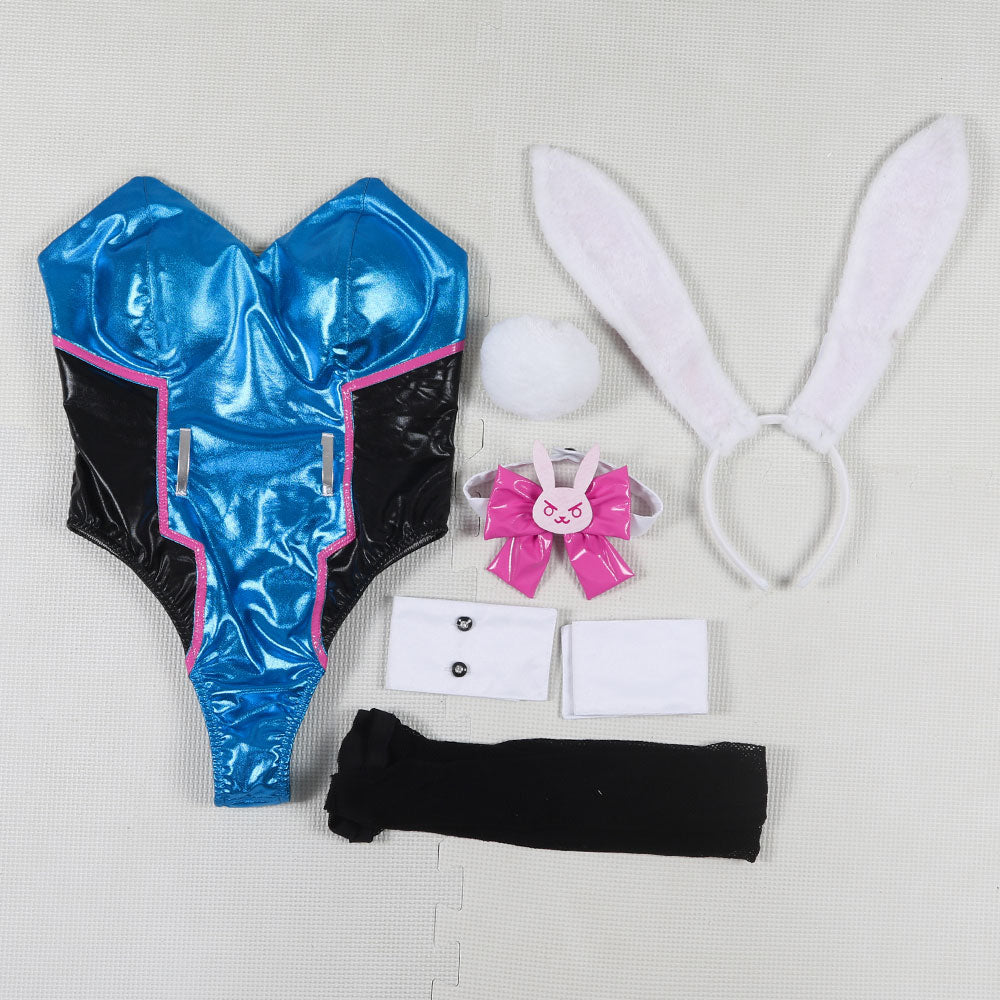 Overwatch OW D.Va DVa Hana Song Playboy Bunny Girl Cosplay Costume Costume - Tophatter Daily Deals