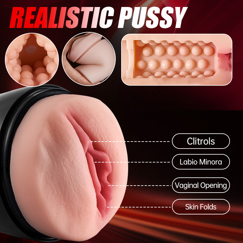 James - Classic 10 Tongue Licking 10 Vibrating Male Stroker Masturbation Cup - Tophatter Daily Deals