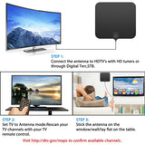 HDTV Antenna 300 Mile Indoor Amplified Fall 2025 Boost - Tophatter Daily Deals