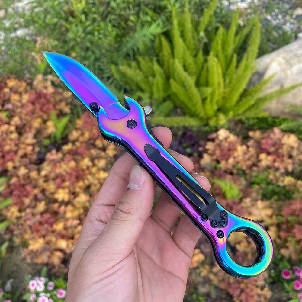 Spanner Folding Knife Cool Camping Knife - Tophatter Daily Deals
