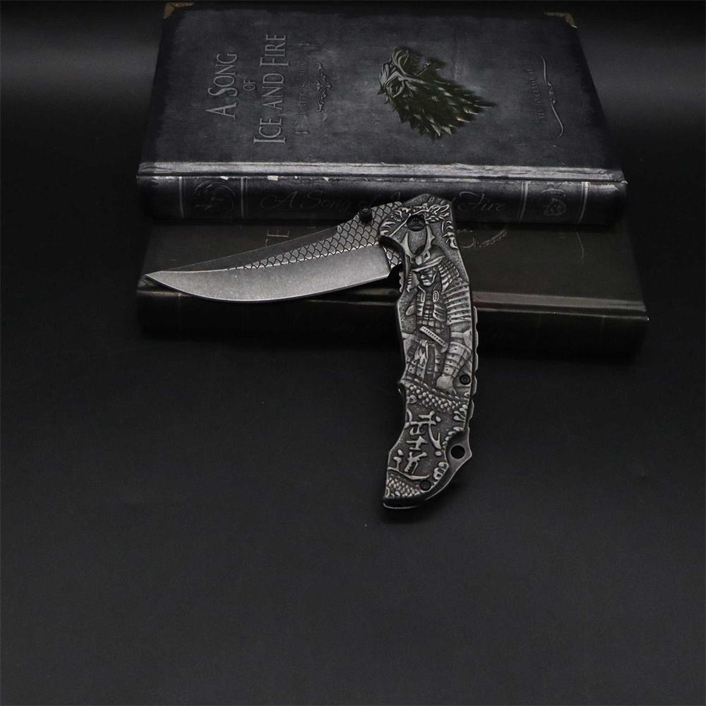 3D Samurai Sculpture Folding Knife - Tophatter Daily Deals