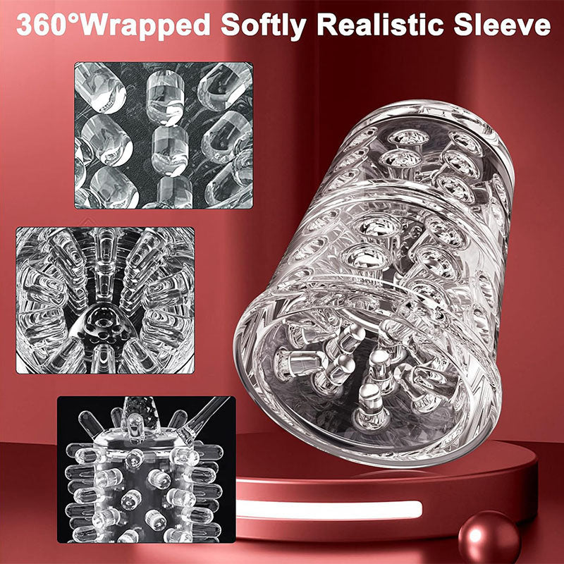 Poseidon - 7 Sucking Rotating Licking Male Stroker Bath Masturbator Masturbation Cup - Tophatter Daily Deals