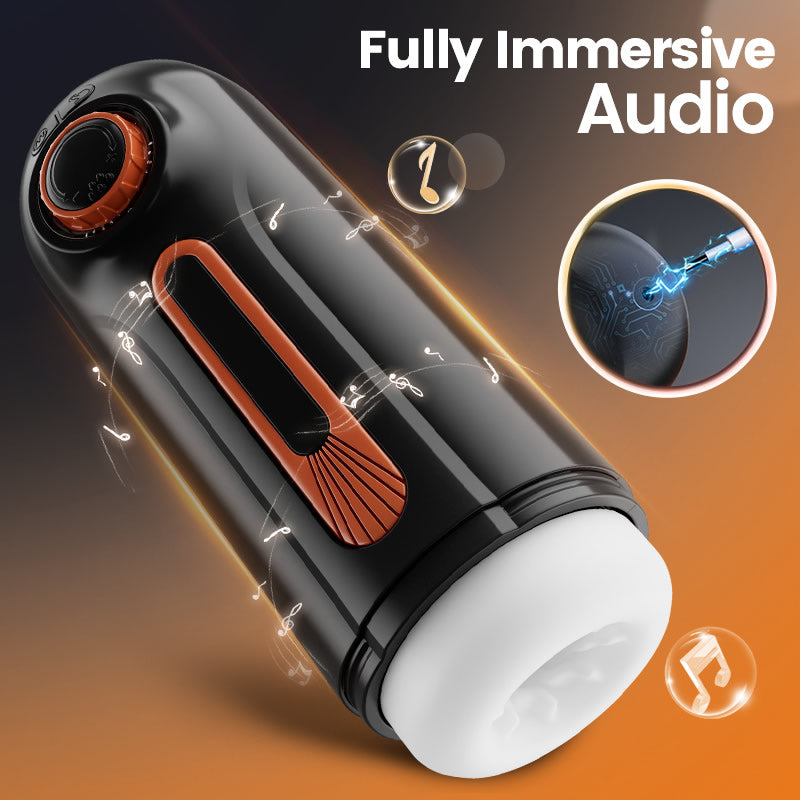 Chris-6 IN 1 10 Vibrating & Thrusting with 4 Sucking Automatic Knob Adjusting Male Masturbator Masturbation Cup - Tophatter Daily Deals