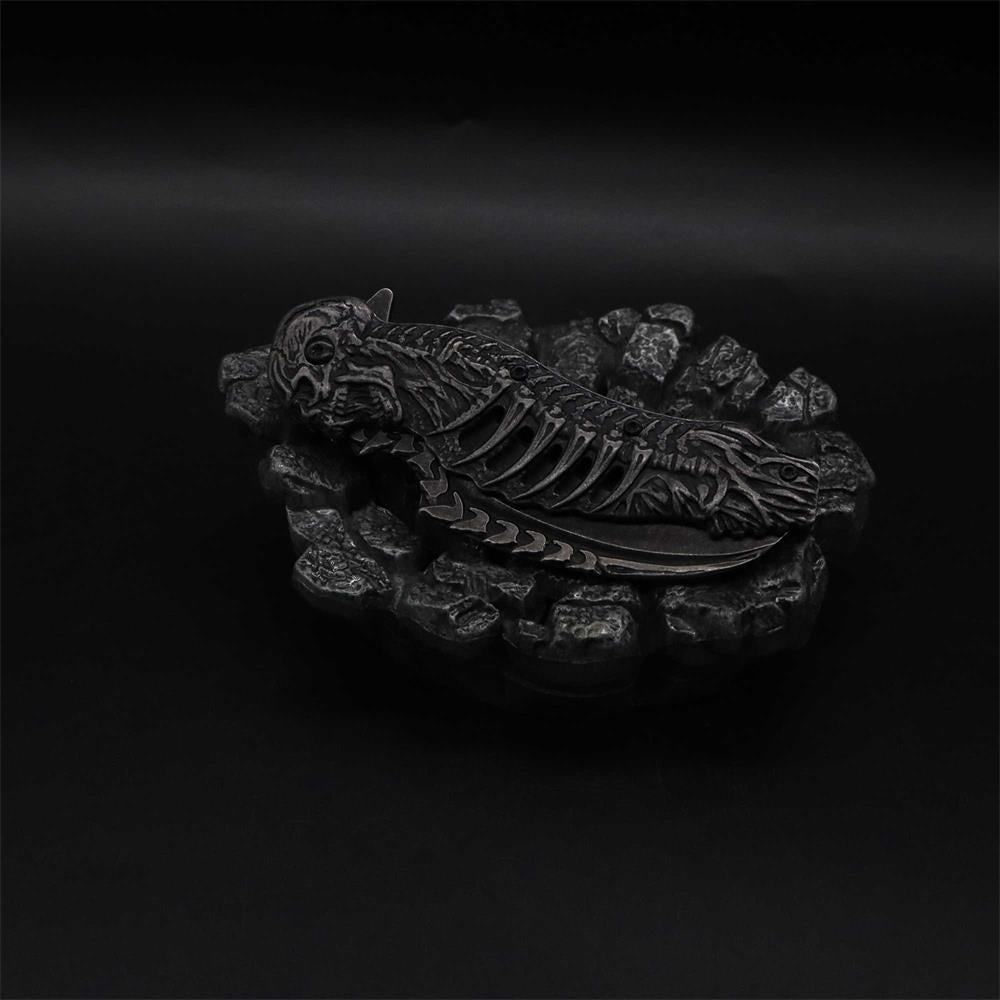 Cool Skull Folding Knife Tool - Tophatter Daily Deals