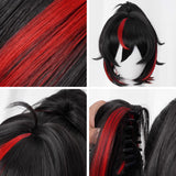 Zenless Zone Zero Zhu Yuan Black Red Cosplay Wig Wig - Tophatter Daily Deals