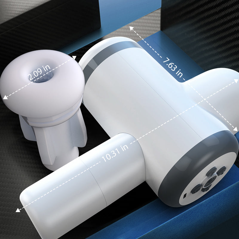 Acmejoy - Automatic Lubrication 8 Thrusting & Sucking Handheld Male Stroker Masturbation Cup - Tophatter Daily Deals