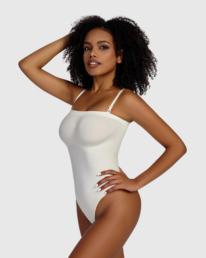 Revenge Body Strapless Snatched Bodysuit White Bodysuit - Tophatter Daily Deals