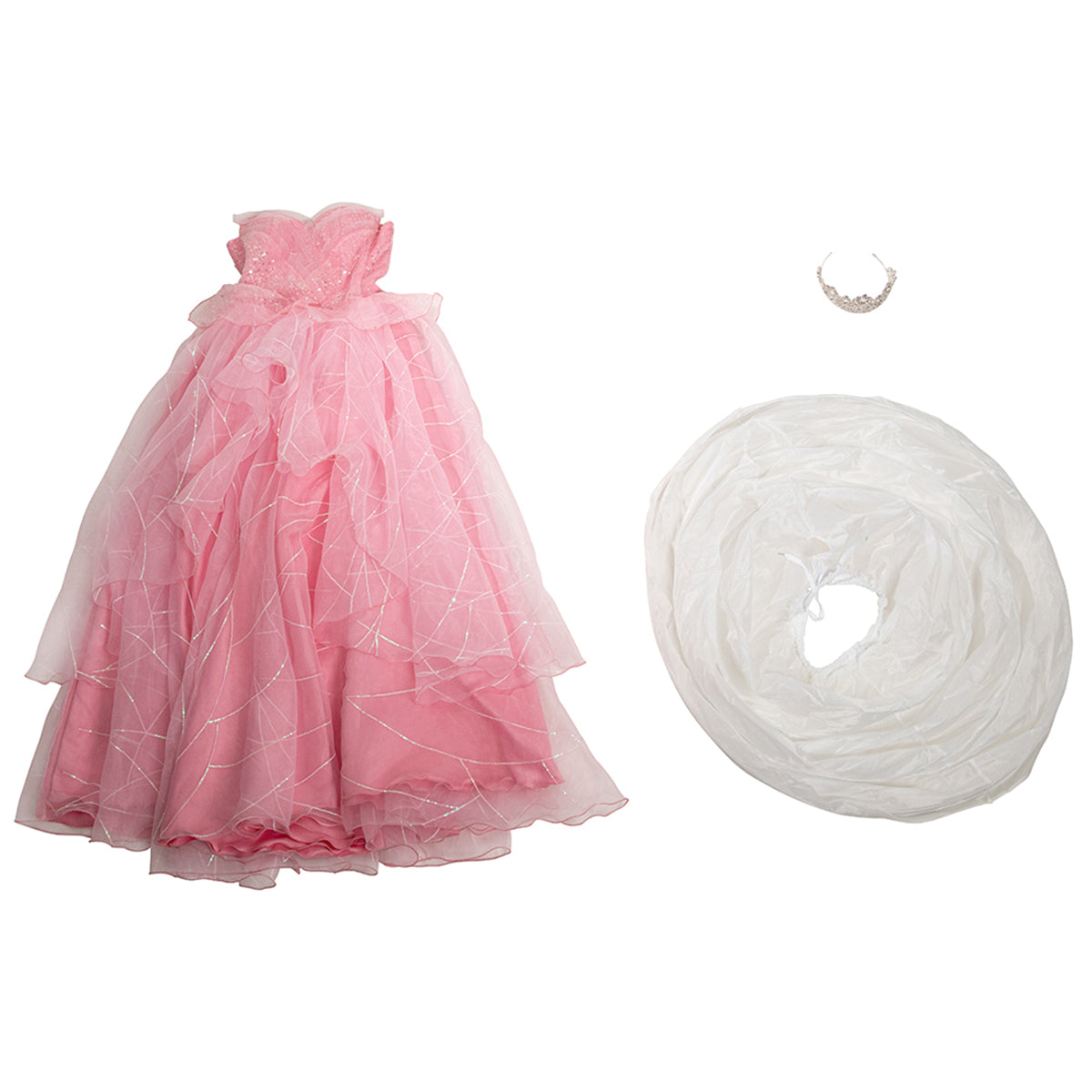 Wicked (2024) Glinda Pink Dress Cosplay Costume Costume - Tophatter Daily Deals