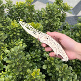 3D Folding Knife Puzzle Wooden Model Kit - Tophatter Daily Deals