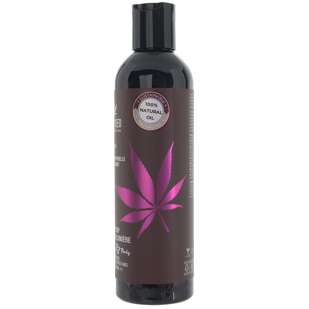 Hemp Seed Massage Oil 8oz/236ml in Skinny Dip Sensual Love > Massage - Tophatter Daily Deals