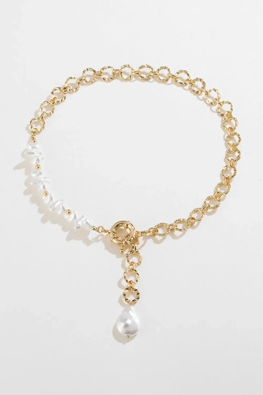 Freshwater Pearl Copper Necklace Necklaces - Tophatter Daily Deals