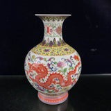 Antique Old Dragon And Phoenix Pattern Ceramic Crafts Vase Ornaments Vase 0 - Tophatter Daily Deals