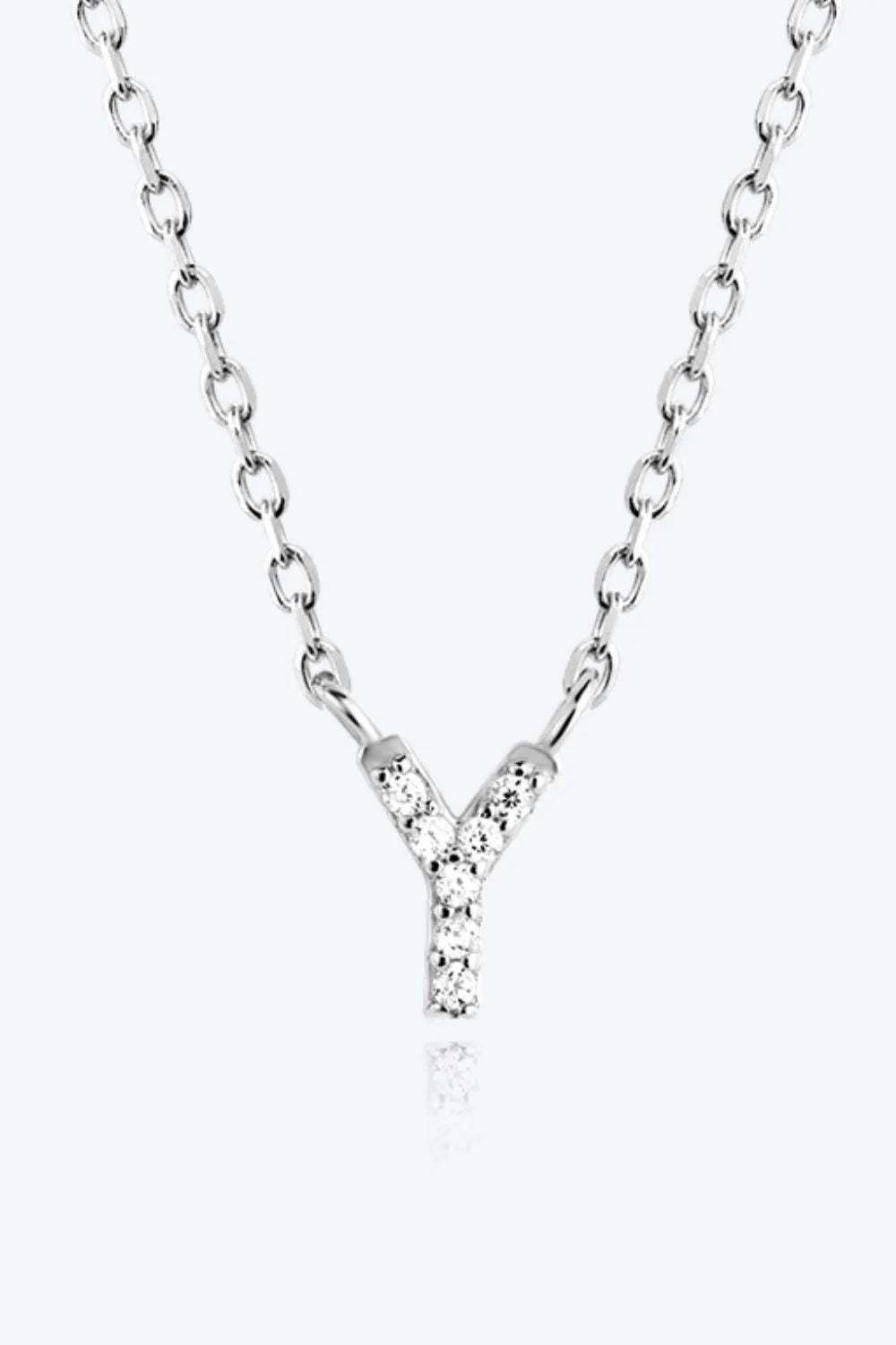 V To Z Zircon 925 Sterling Silver Necklace Necklaces - Tophatter Daily Deals