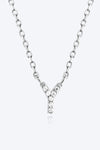 V To Z Zircon 925 Sterling Silver Necklace Necklaces - Tophatter Daily Deals
