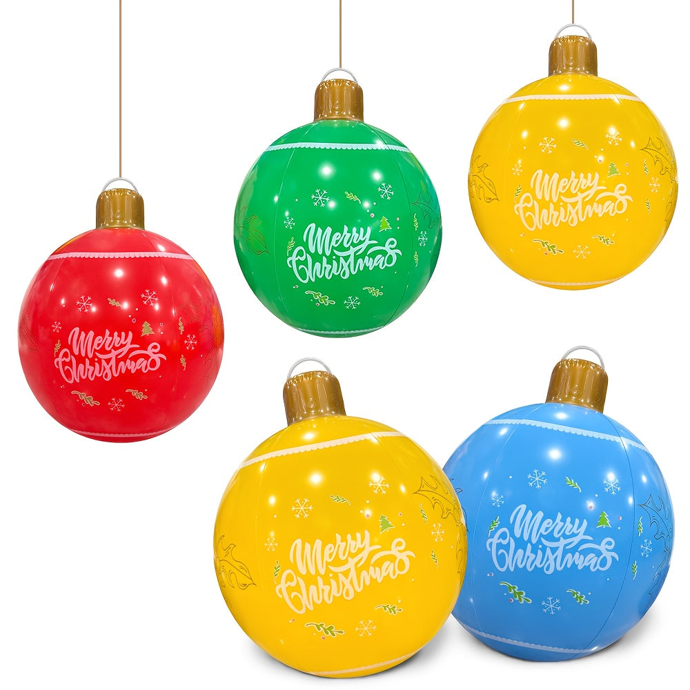Giant Christmas Inflatable Ball Set (4pcs) Christmas - Tophatter Daily Deals
