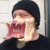 Latex Horror Mask Cannibal Mouth Cosplay Halloween 2025 3D Changing Face Moving Picture Frame - Tophatter Daily Deals